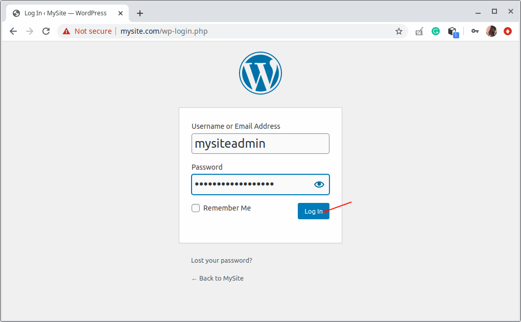 WordPress Login